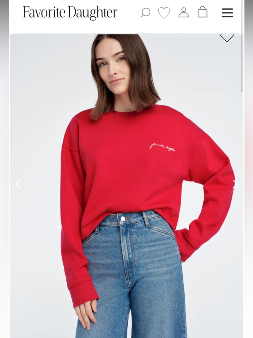 Favorite Daughter: The Cropped Signature Sweatshirt